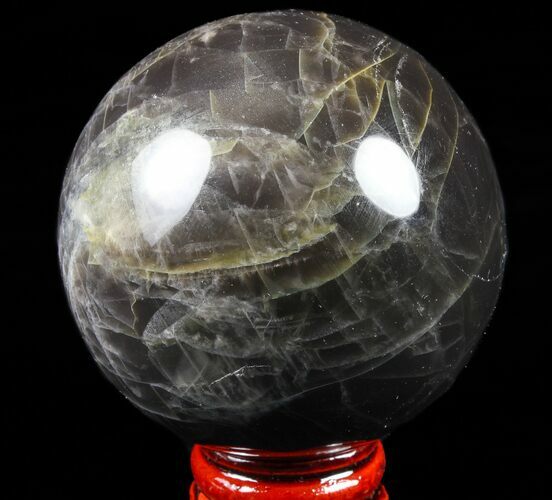 Polished Black Moonstone Sphere - Madagascar #78940